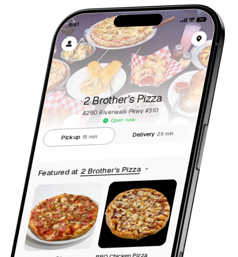 2 Brother's Pizza app preview