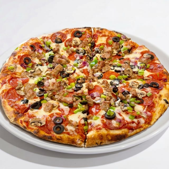 The Works Pizza.